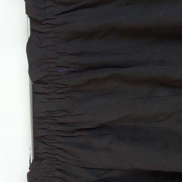 Blue Rain/Francesca's Black Tunic off/ on shoulder Statement Floral sleeves Sz.M - Picture 9 of 11